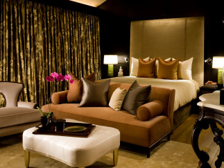 Step into luxury with this stunning bedroom design.