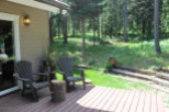 Enjoy the tranquility of nature from this charming outdoor space.