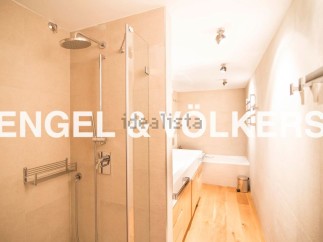 Luxury bathroom with modern fixtures and finishes.