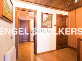 This stunning property boasts a spacious hallway with rich wooden flooring and doors, creating a warm and inviting atmosphere.
