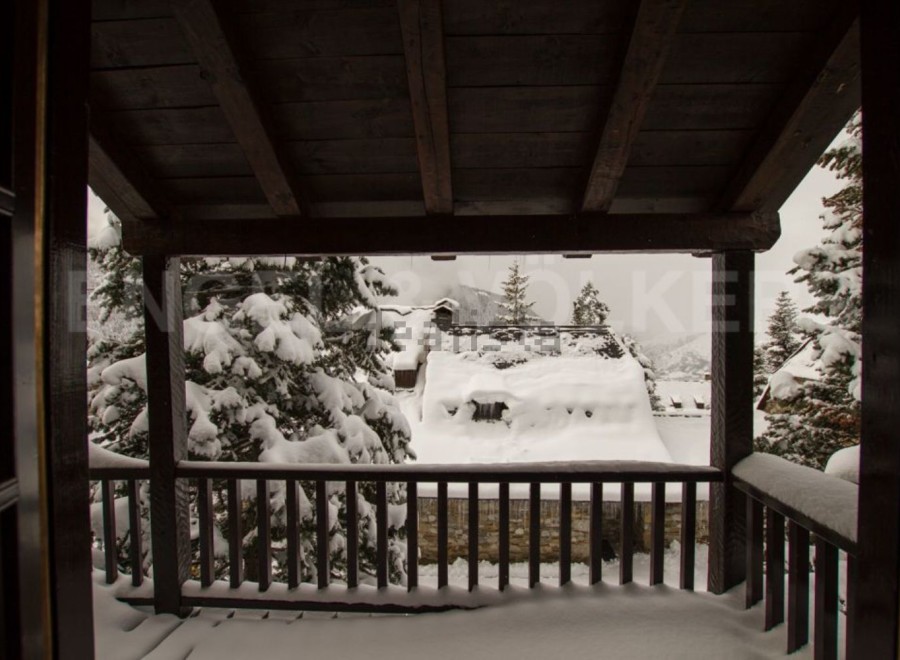 Wake up to breathtaking snowy views from your private balcony.