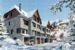 Luxury ski resort living in this stunning stone chalet.