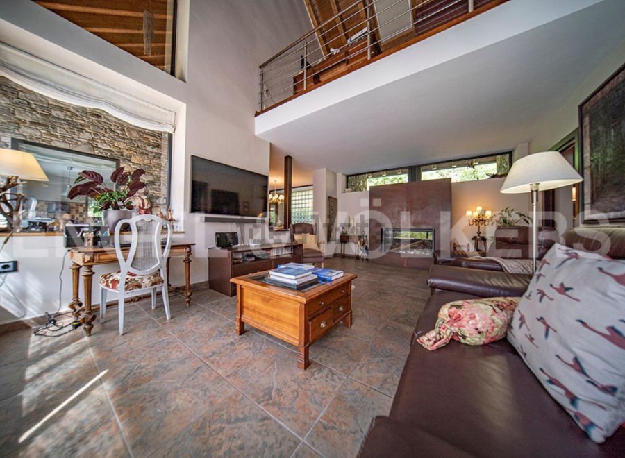 Stunning open-plan living area with high ceilings and large windows offering ample natural light.