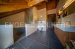 Luxurious bathroom with modern fixtures and finishes.