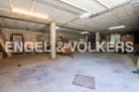 Spacious garage with ample storage space.