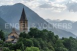 Nestled in the Pyrenees Mountains, this charming church offers breathtaking views.