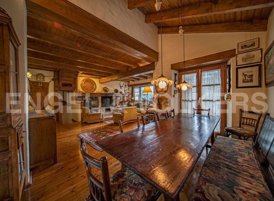 Rustic charm meets modern comfort in this stunning chalet.