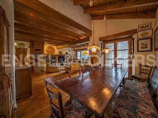 Rustic charm meets modern comfort in this stunning chalet.
