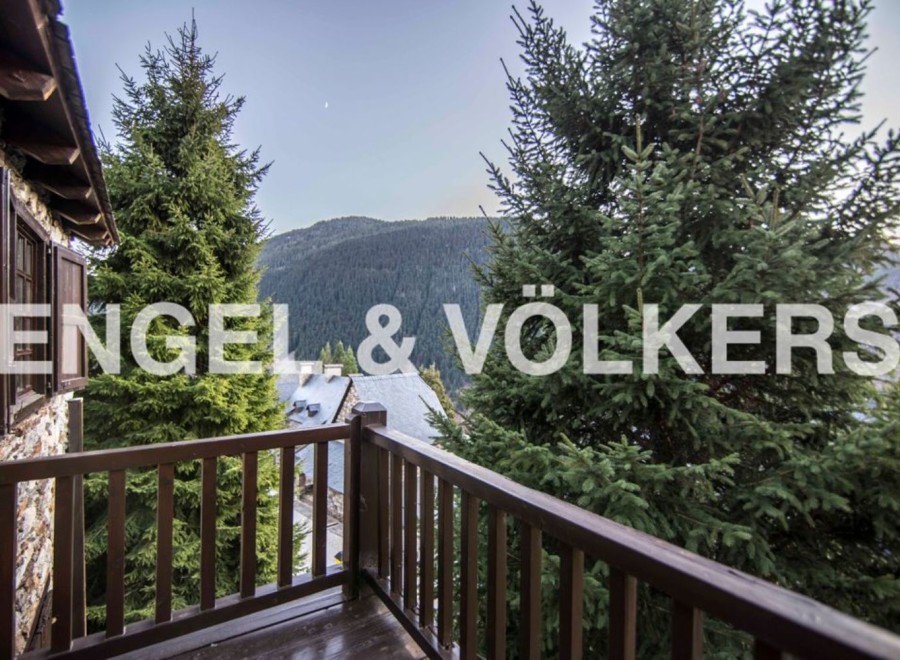 Mountain view balcony showcasing stunning scenery.