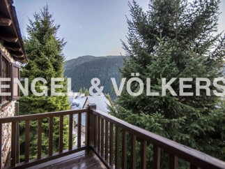 Mountain view balcony showcasing stunning scenery.