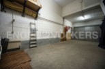 Spacious garage with ample storage.