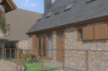 Charming stone cottage with stunning mountain views.