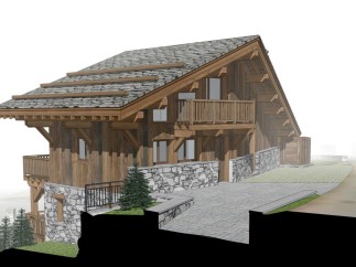 This stunning chalet boasts a traditional design with modern amenities.
