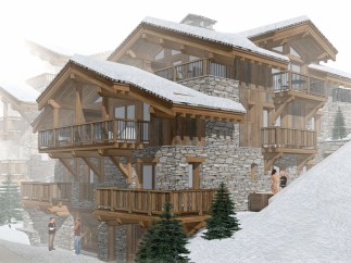 This stunning chalet boasts a prime location, offering breathtaking mountain views and easy access to slopes.