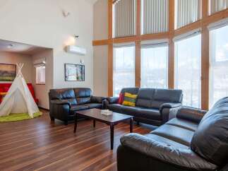 Step into luxury with this stunning property featuring a spacious living area.