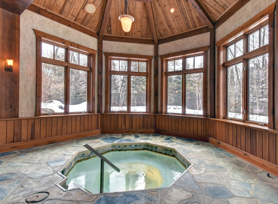 Experience ultimate relaxation in this luxurious spa room.