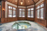 Experience ultimate relaxation in this luxurious spa room.