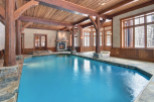 Experience luxury in this stunning indoor pool area.