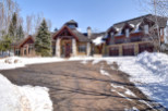 This stunning property showcases a beautiful blend of rustic charm and modern elegance.