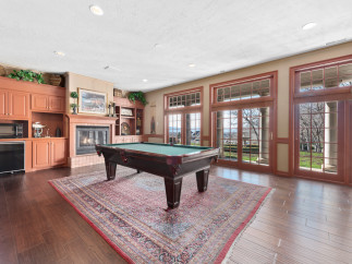Step into luxury with this stunning property featuring a spacious game room.