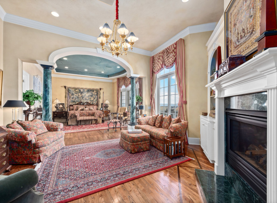 Step into luxury with this stunning property, showcasing an elegant living space.