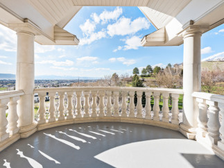 Enjoy breathtaking views from this stunning balcony.