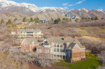 Stunning luxury home nestled in a picturesque mountain setting.