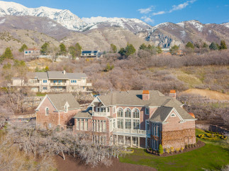 Stunning luxury home nestled in a picturesque mountain setting.