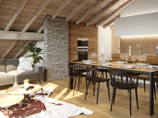 Experience rustic elegance in this stunning chalet-style home.