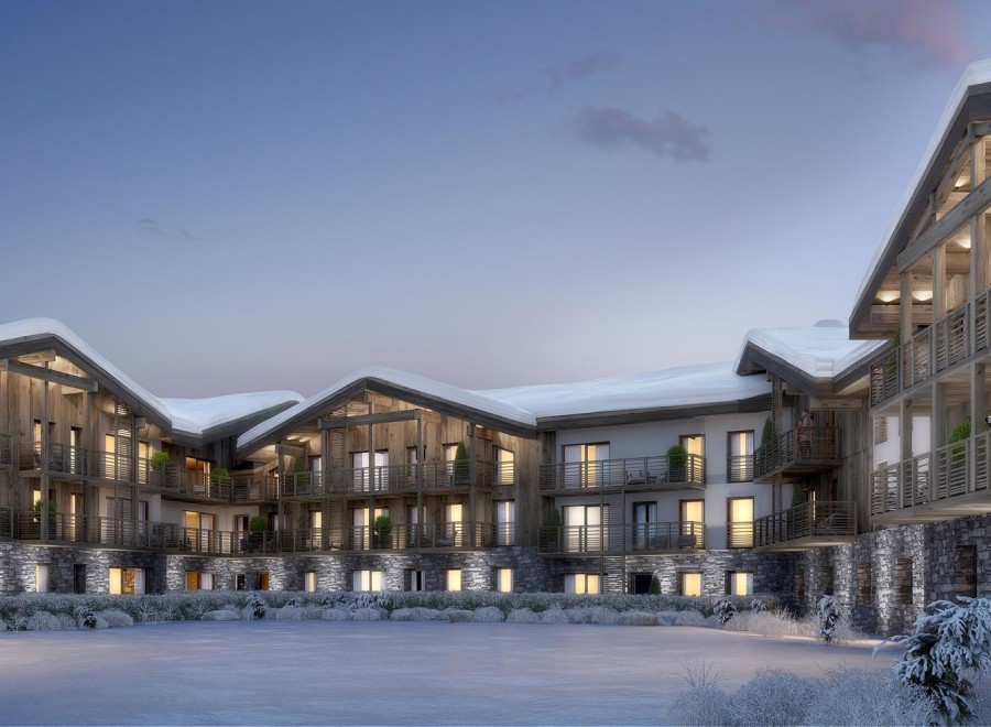 Discover the charm of this stunning mountain lodge, perfect for a winter getaway.