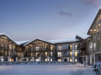 Discover the charm of this stunning mountain lodge, perfect for a winter getaway.