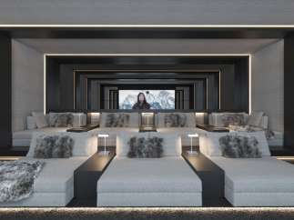 Experience ultimate luxury in this state-of-the-art home theater.