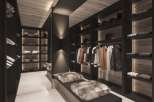 Luxurious ski-in/ski-out chalet boasting a stunning, custom-designed walk-in closet.