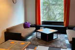 Discover a cozy living space with a modern touch.
