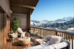 Luxury chalet apartment with breathtaking panoramic mountain views.