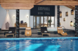 Indulge in tranquility at our luxurious hotel, featuring a stunning indoor pool and a relaxing spa.
