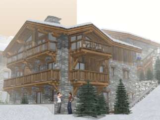 This stunning chalet boasts a prime location, offering breathtaking mountain views and easy access to slopes.
