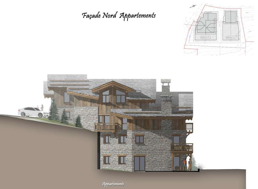 This stunning chalet boasts a unique blend of stone and wood, offering breathtaking views.