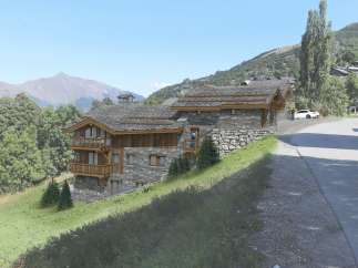 Mountain chalet with stunning views.