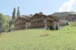 Luxury chalet in the French Alps with stunning mountain views.