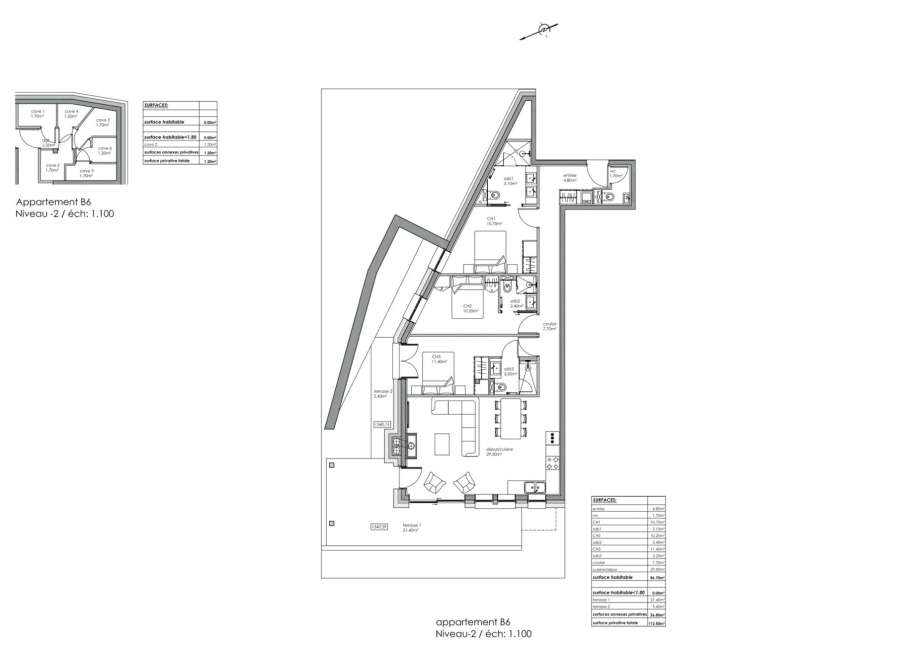 Stunning 2-level apartment B6 boasts 84.