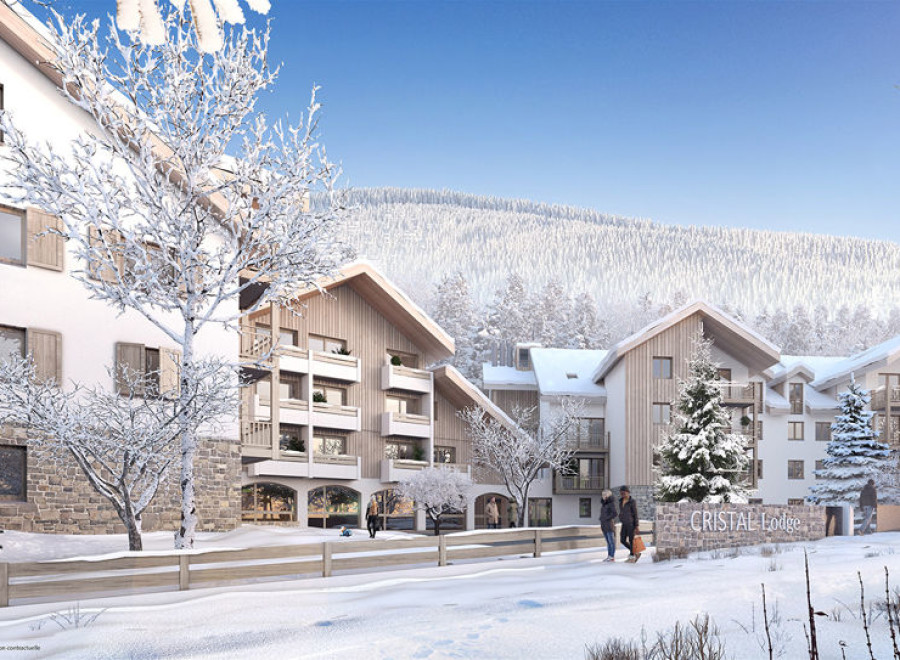 Discover Cristal Lodge, a luxurious ski-in/ski-out residence nestled in a breathtaking snowy mountain setting.