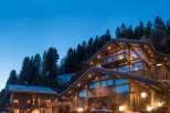 Luxury chalet nestled in the mountains, offering breathtaking views and stunning architecture.