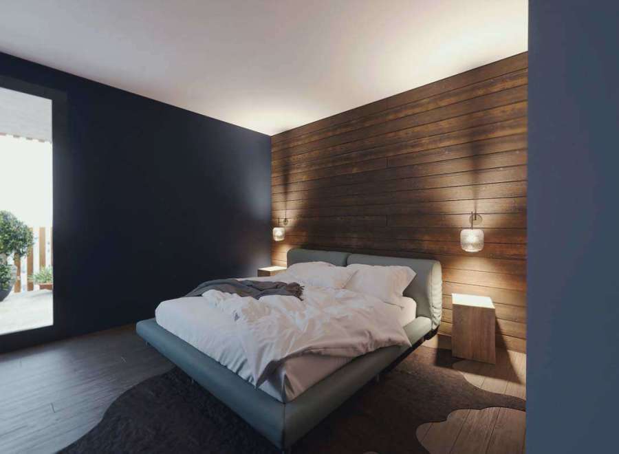 Experience modern luxury in this stunning bedroom.