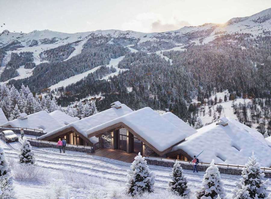 Experience the ultimate winter getaway at this stunning mountain lodge.