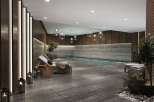 Indulge in the ultimate relaxation experience at this luxurious indoor pool.