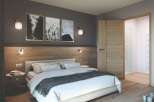 Experience the epitome of comfort in this stylish bedroom.