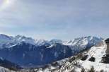 Experience the breathtaking beauty of the snow-capped mountains.