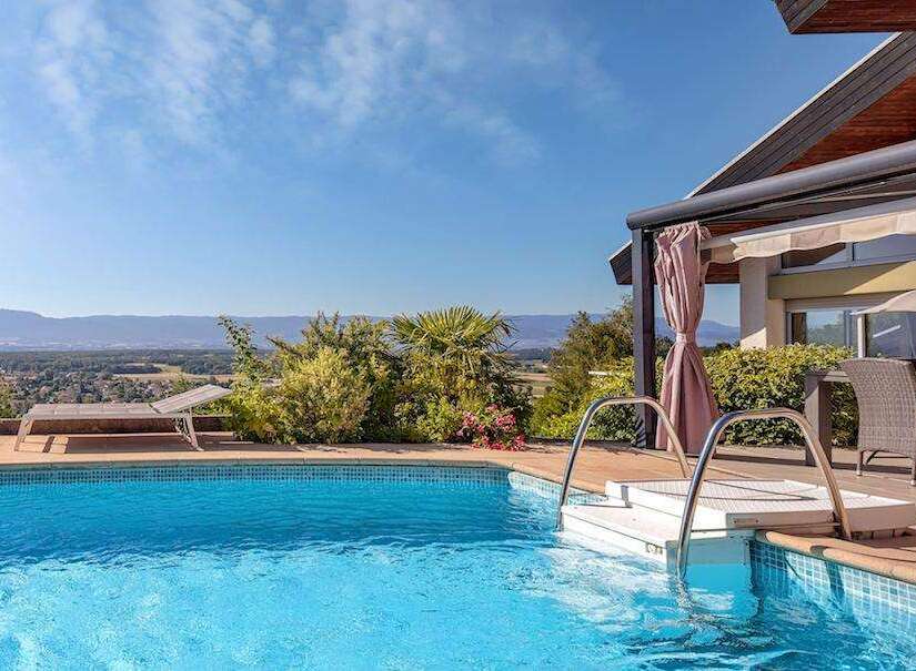 Luxury pool home with breathtaking panoramic views.