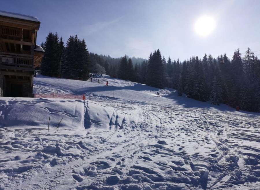 Ski-in/ski-out chalet with stunning mountain views.